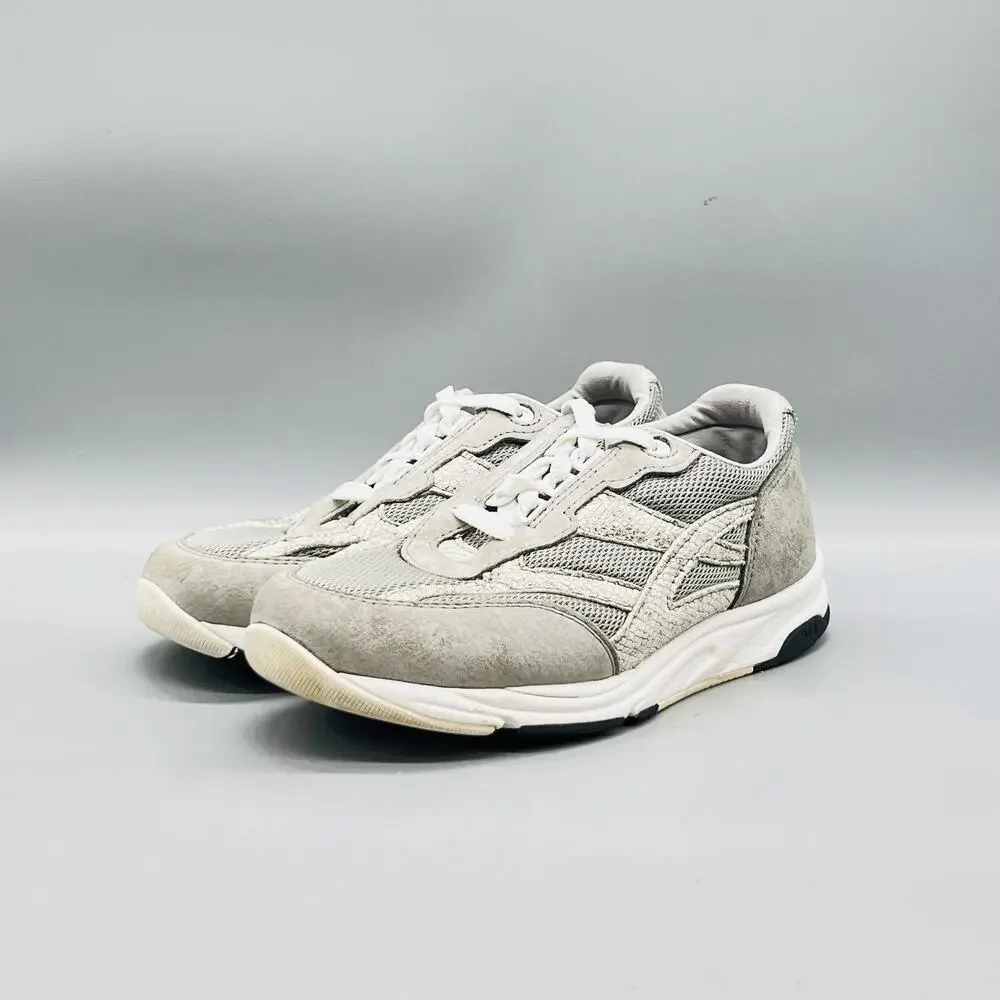 SAS Shoes Womens 8 Gray Suede Tripad Comfort Lace Up Walking Sneakers Casual